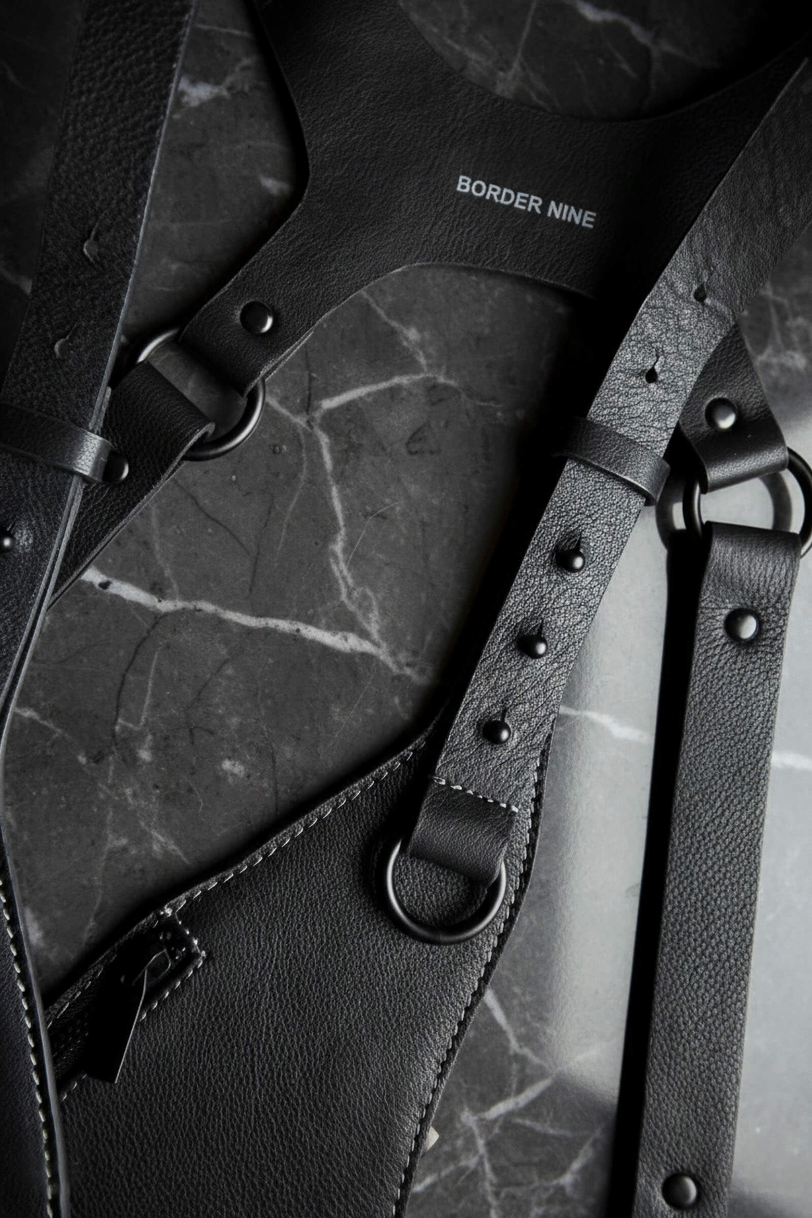 Monkey detail strap and rivets